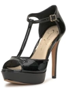 Jessica Simpson Bansi Womens T-strap Heels In Black