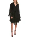 Ungaro Women's Ziva Caftan Ruffle Knee-length Dress In Black