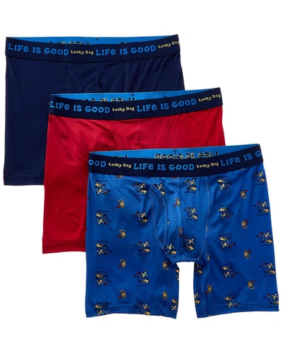 Life Is Good 3pk Super Soft Boxer Brief In Multi