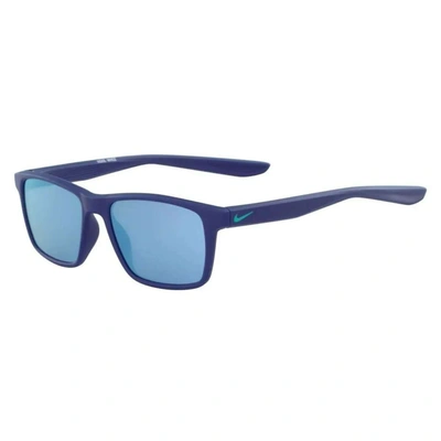 Nike Men's Ev1160-434 Whiz 48mm Matte Indigo Sunglasses In Blue
