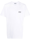 Golden Goose Logo Print Cotton T-shirt In White