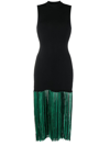 SANDRO FRINGED MIDI DRESS