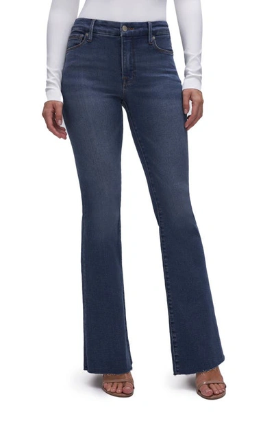 Good American Good Legs Flare Jeans In Indigo484