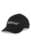 Off-white Out Of Office Baseball Cap Accessories In Black/ White