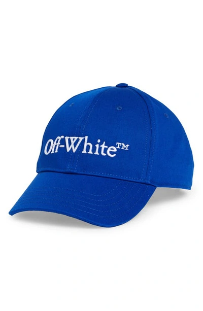 Off-white Logo-embroidered Baseball Cap In Blue