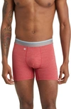 Mack Weldon Airknitx Performance Boxer Briefs In Red Carpet