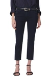 Citizen Of Humanity Isola Straight Crop Jean In Plush Black In Chamber