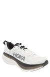 Hoka Bondi 8 Running Shoe In Gold/black/white