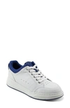 Easy Spirit X Denise Austin Women's Dilli Lace-up Pickleball Sneakers Women's Shoes In White/blue Leather/manmade/textile
