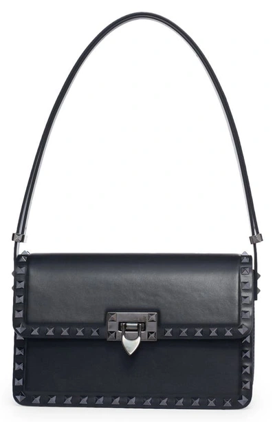 VALENTINO GARAVANI ROCKSTUD23 LEATHER SHOULDER BAG