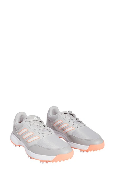 Adidas Golf Tech Response Sl3 Golf Shoe In Grey Two/ Coral Fusion