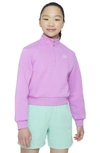 Nike Sportswear Club Fleece Big Kids' (girls') Wide-leg Pants In Purple