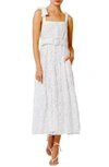 Ciebon Rachel Embroidered Belted Dress In White