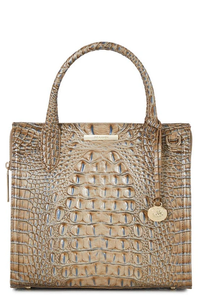 Brahmin Small Caroline Croc Embossed Leather Satchel In Cliffside