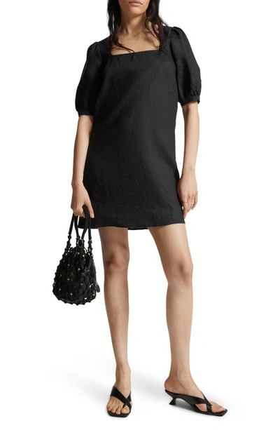 thea linen dress Thea Dress SOFT Black / L main image 1