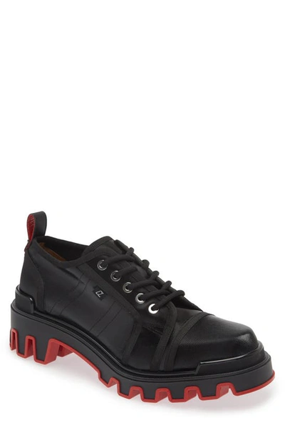 Christian Louboutin Men's Panamic Dune Lace-up Derbys In Black