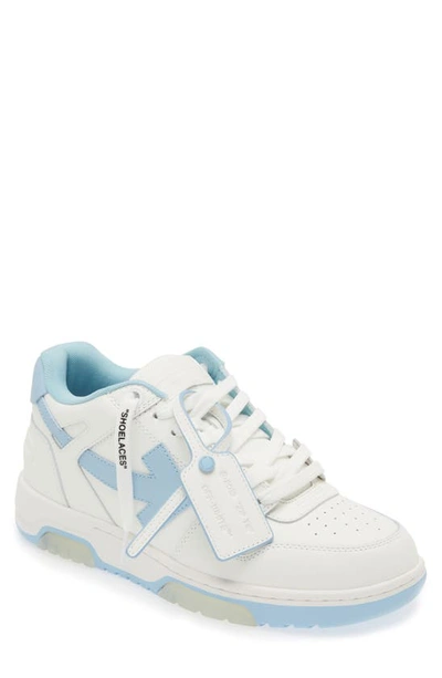 Off-white Out Of Office Low-top Sneakers In White/ Light Blue