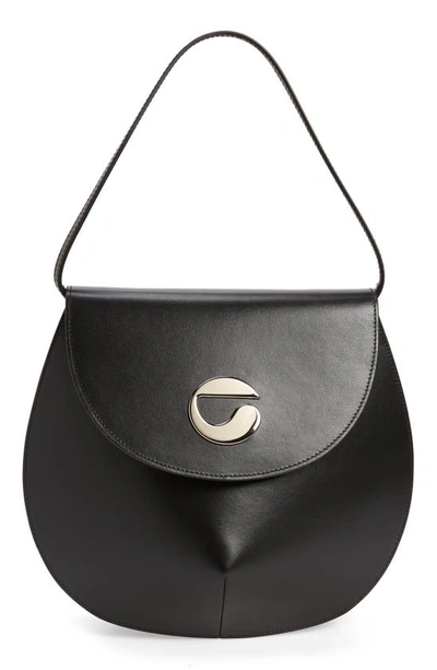 Coperni U.f.o. Leather Top Handle Bag In Black