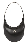 Coperni Ring Swipe Leather Shoulder Bag In Black
