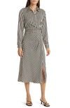 ZOE AND CLAIRE SIDE KNOT STRIPE SHIRTDRESS