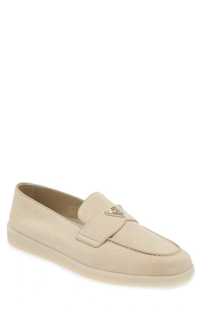 Prada Moc Toe Loafer In Deserto