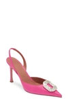 Amina Muaddi Camelia 95mm Pumps In Pink