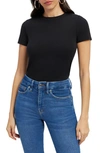 Good American Cropped Baby Tee In Fuschia