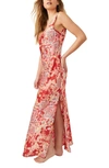 FREE PEOPLE WORTH THE WAIT FLORAL MAXI DRESS