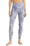 Beyond Yoga Space Dye High Waist Midi Leggings In Underwater Floral