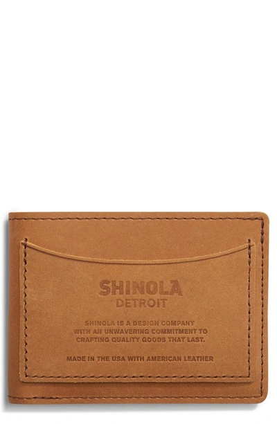 Shinola Pocket Bifold Wallet In Brown