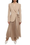 Simkhai Ambretta Crepe Combo Blazer Dress In Hazelwood