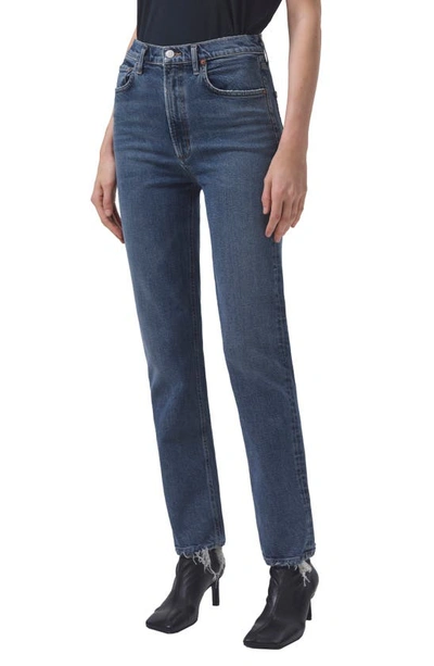 Agolde High Waist Stovepipe Jeans In Captivate