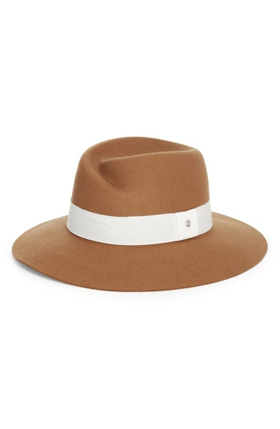 Rag & Bone Zoe Wool Felt Fedora In Brown