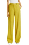Aknvas Eve Cotton-blend Wide-leg Pants In Deep Mustard