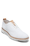 Cole Haan Zerogrand Stitchlite Wing Oxford In Optic White/ Ivory