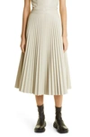PROENZA SCHOULER WHITE LABEL PLEATED FAUX LEATHER SKIRT