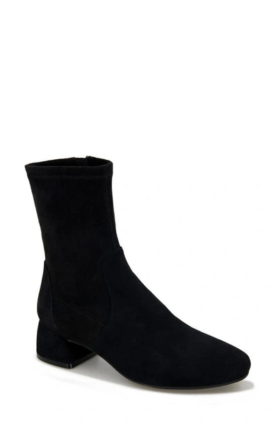 Gentle Souls By Kenneth Cole Emily Zip Bootie In Black Suede