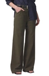 Citizens Of Humanity Paloma High Waist Wide Leg Twill Utility Trousers In Multi