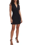 Good American Luxe Sleeveless Blazer Minidress In Black001