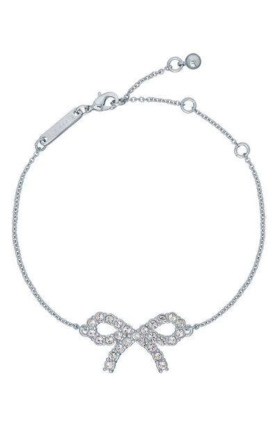Ted baker silver bow bracelet sale