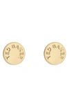 Ted Baker Seesay Sparkle Dot Stud Earrings In Gold Tone Clear Crystal