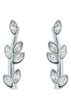 Ted Baker Senia Serpentine Crystal Stud Earrings In Silver Clear Crystal