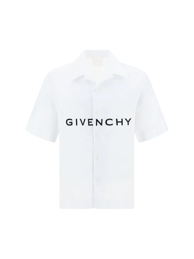 GIVENCHY BOXY FIT COTTON SHIRT WITH LOGO