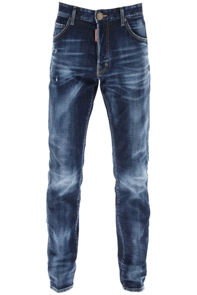 Dsquared2 Dark Clean Wash Cool Guy Jeans In Blue