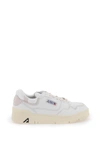 Autry 'clc' White Low Top Sneakers With Logo Patch On Tongue And Side
