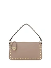 Valentino Petite Sac À Bandoulière Rockstud In Pink