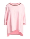 Connor & Blake Woman Sweatshirt Fuchsia Size S Cotton In Pink