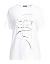 Ann Demeulemeester Printed Cotton Jersey T-shirt In White
