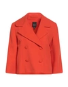 Access Fashion Woman Blazer Orange Size Xl Polyester, Viscose, Elastane
