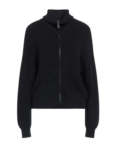 Vicolo Woman Cardigan Midnight Blue Size Onesize Viscose, Acrylic, Elastane In Black